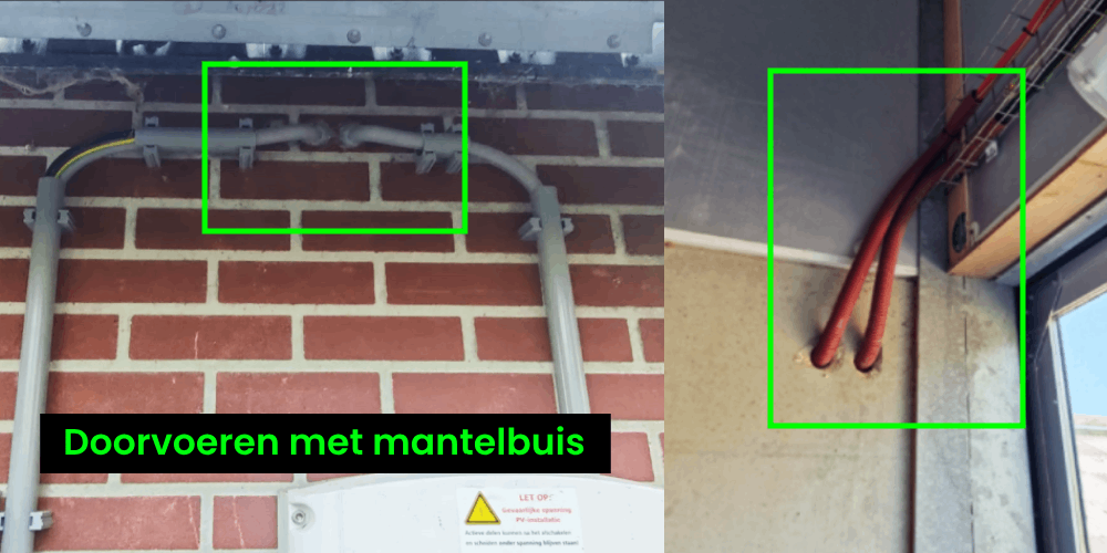 Kabel doorvoeren met mantel