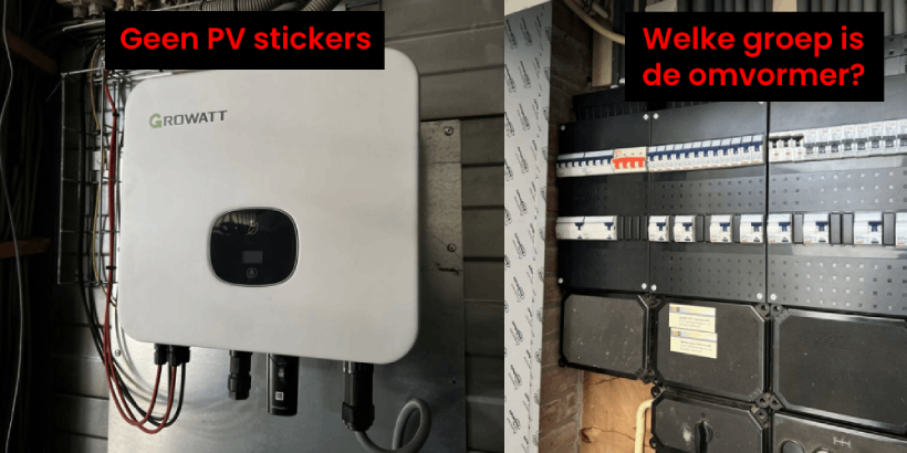 Geen pv stickers meterkast